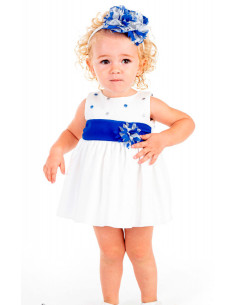 Vestido de ceremonia lazo bebé niña 