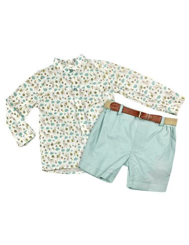 Conjunto camisa manga larga y bermuda de niño [product.brand] 1 - Ropa para Bebé | dyley | 