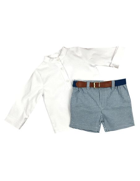 Conjunto camisa blanca y bermuda de niño [product.brand] 1 - Ropa para Bebé | dyley | 