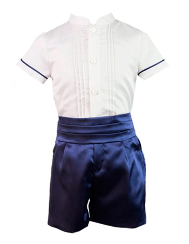 Conjunto de camisa manga corta de vestir niño 