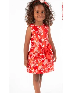 Vestido ceremonia sin manga corta niña 