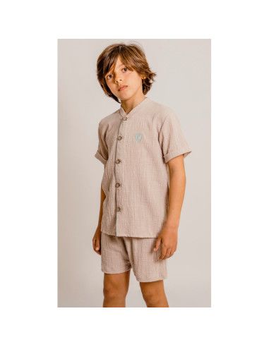 Pijama manga corta cuello mao comunión niño [product.brand] 1 - Ropa para Bebé | dyley | 