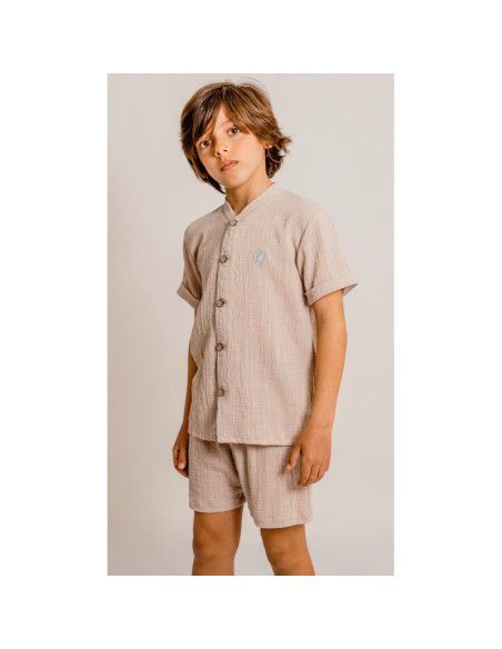 Pijama manga corta cuello mao comunión niño [product.brand] 1 - Ropa para Bebé | dyley | 