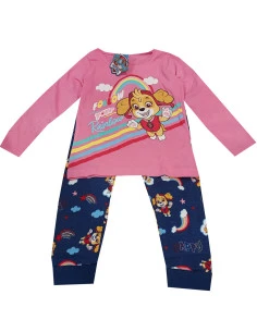 Pijama fino manga larga Patrulla canina niña 