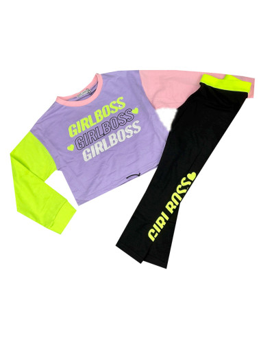 Conjunto manga larga Girl Boss niña 