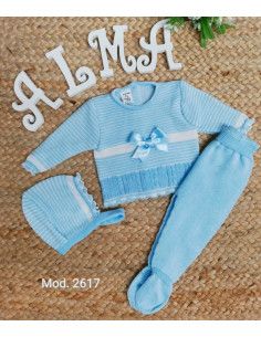 Conjunto 3 piezas de hilo recién nacido [product.brand] 1 - Ropa para Bebé | dyley | 