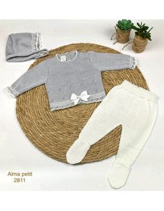 Conjunto 3 piezas de hilo lacito recién nacido [product.brand] 1 - Ropa para Bebé | dyley | 