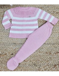Conjunto 3 piezas de hilo rayas recién nacido [product.brand] 1 - Ropa para Bebé | dyley | 