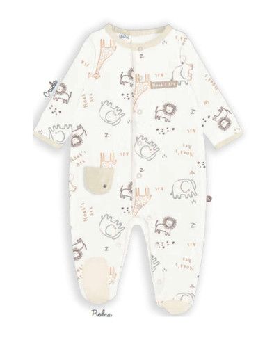 Pijama largo safari recién nacido [product.brand] 1 - Ropa para Bebé | dyley | 