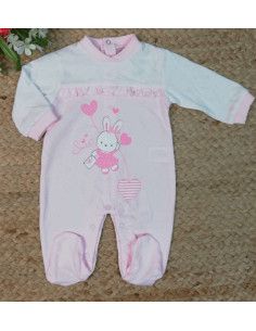 Pijama largo conejita bebé niña  2