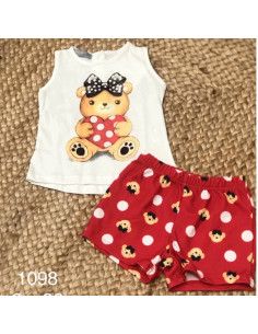 Pijama tirante osita lazo bebé niña [product.brand] 1 - Ropa para Bebé | dyley | 