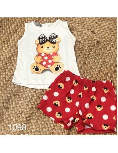 Pijama tirante osita lazo bebé niña [product.brand] 1 - Ropa para Bebé | dyley | 