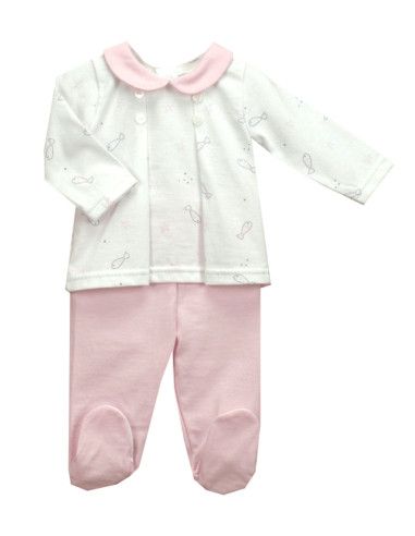 Conjunto cuello polaina rosa bebé niña [product.brand] 1 - Ropa para Bebé | dyley | 