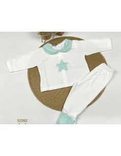 Conjunto cuello con polaina bebé 