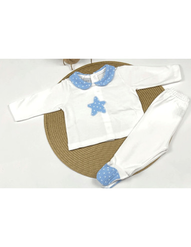 Conjunto cuello con polaina bebé 