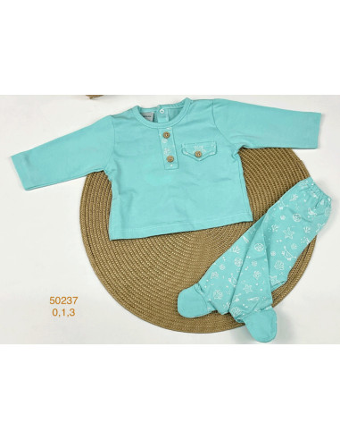 Conjunto polaina tapeta crabs bebé niño 