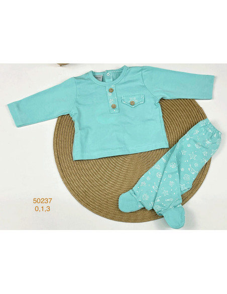Conjunto polaina tapeta crabs bebé niño 