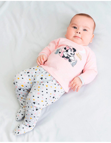 Conjunto polaina minnie bebé niña 