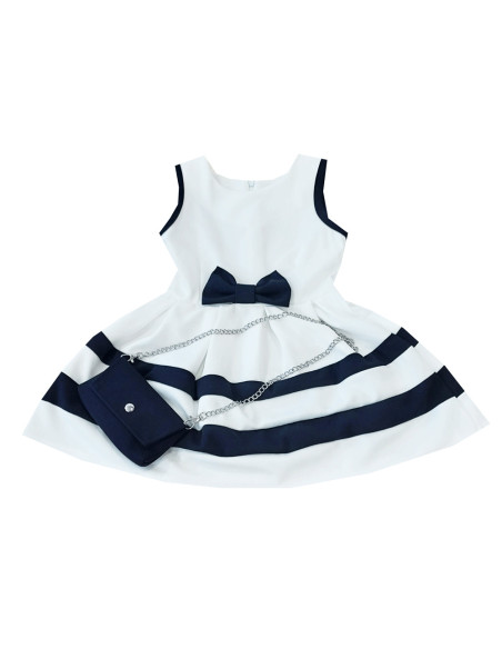Vestido tirante con bolso a juego de niña 