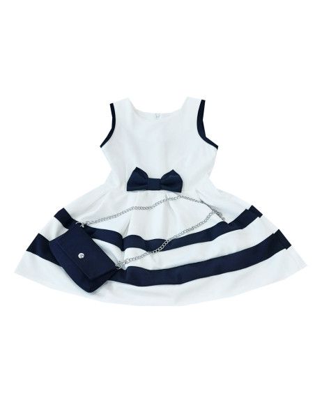 Vestido tirante con bolso a juego de niña 