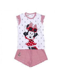 Pijama sin manga corto Minnie lazo niña [product.brand] 1 - Ropa para Bebé | dyley | 