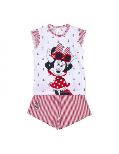 Pijama sin manga corto Minnie lazo niña 