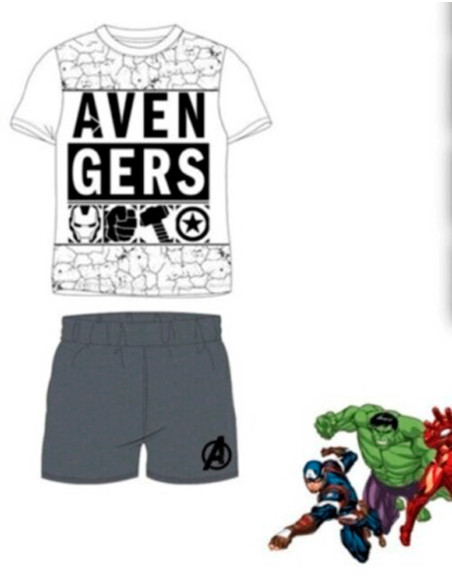 Pijama manga corta Avengers niño 