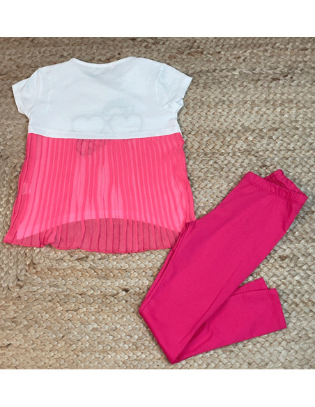 Conjunto dos piezas corazones niña 
