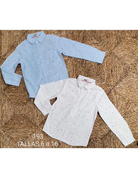 Camisa manga larga estampado niño 