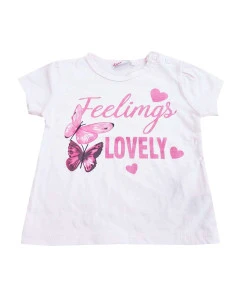 Camiseta manga corta lovely bebé niña 