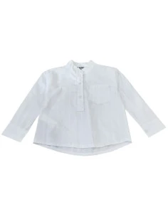 Camisa manga larga cuello mao niño 
