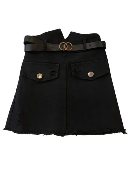 Falda corta cintura alta negro niña [product.brand] 1 - Ropa para Bebé | dyley | 