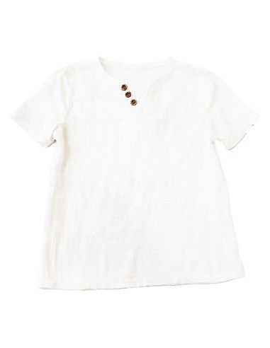 Camiseta manga corta fluida niño 