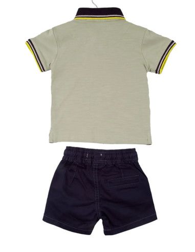 Conjunto polo a juego con bermuda de niño 