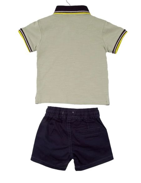 Conjunto polo a juego con bermuda de niño 