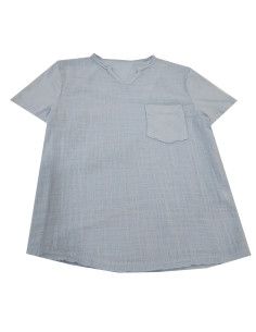 Camiseta manga corta fluida con bolsillo niño 