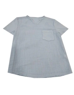 Camiseta manga corta fluida con bolsillo niño 