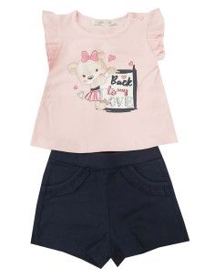 Conjunto 2 piezas short black to my bebé niña 