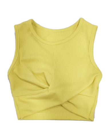 Camiseta sin manga cruzada de niña 