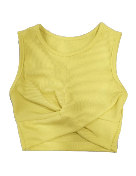 Camiseta sin manga cruzada de niña 