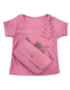 Camiseta manga corta con bolso de niña [product.brand] 1 - Ropa para Bebé | dyley | 