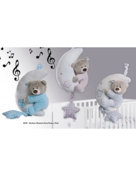 Sonajero musical luna oso 