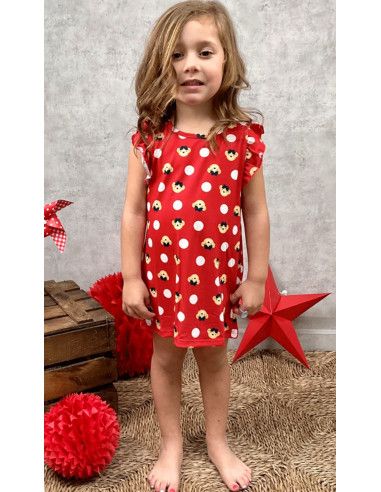 Vestido camisola osita niña 