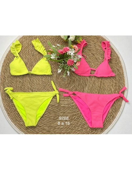 Conjunto bikini colores niña 