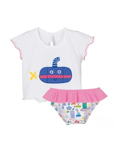 Conjunto baño submarino bebé niña 