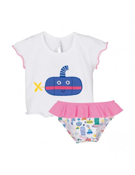 Conjunto baño submarino bebé niña [product.brand] 1 - Ropa para Bebé | dyley | 