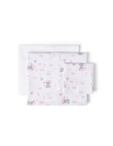 Sabana mini cuna avión papel [product.brand] 2 - Ropa para Bebé | dyley | 