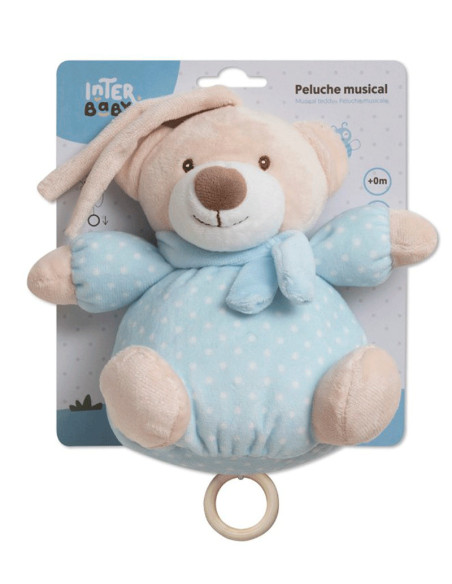 Sonajero peluche osito musical 
