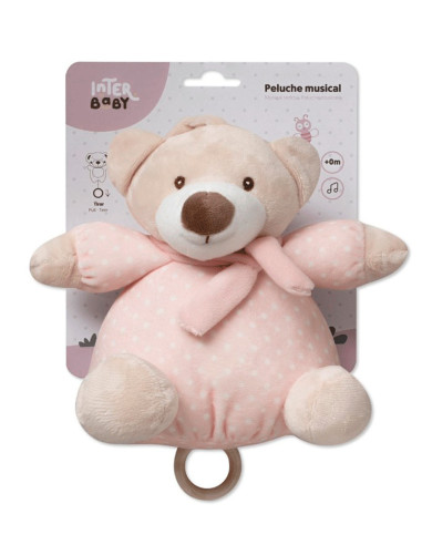 Sonajero peluche osito musical 