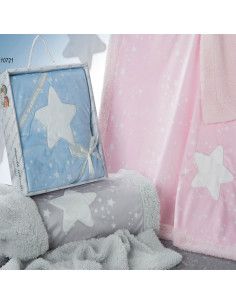 Manta estrellas terciopelo bebé [product.brand] 1 - Ropa para Bebé | dyley | 